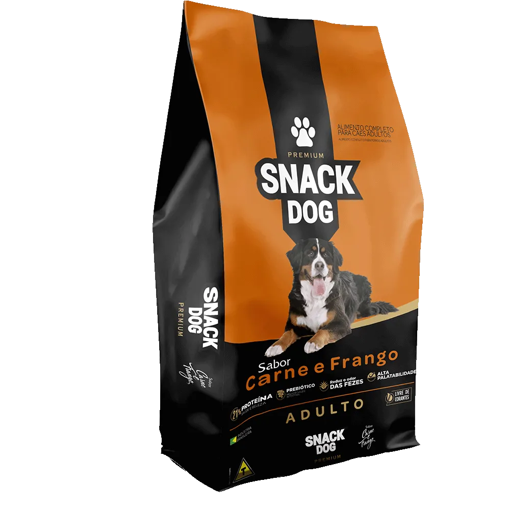 Saco de ração Snack Dog para cães adultos