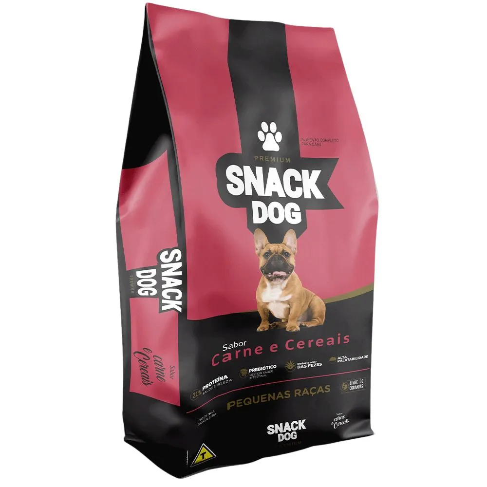Saco de ração Snack Dog para cães de raças pequenas